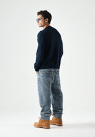 TOMMY JEANS Maglione girocoll Dark Night Navy, blu scuro da uomo DM0DM23413 C1G TOMMY JEANS 