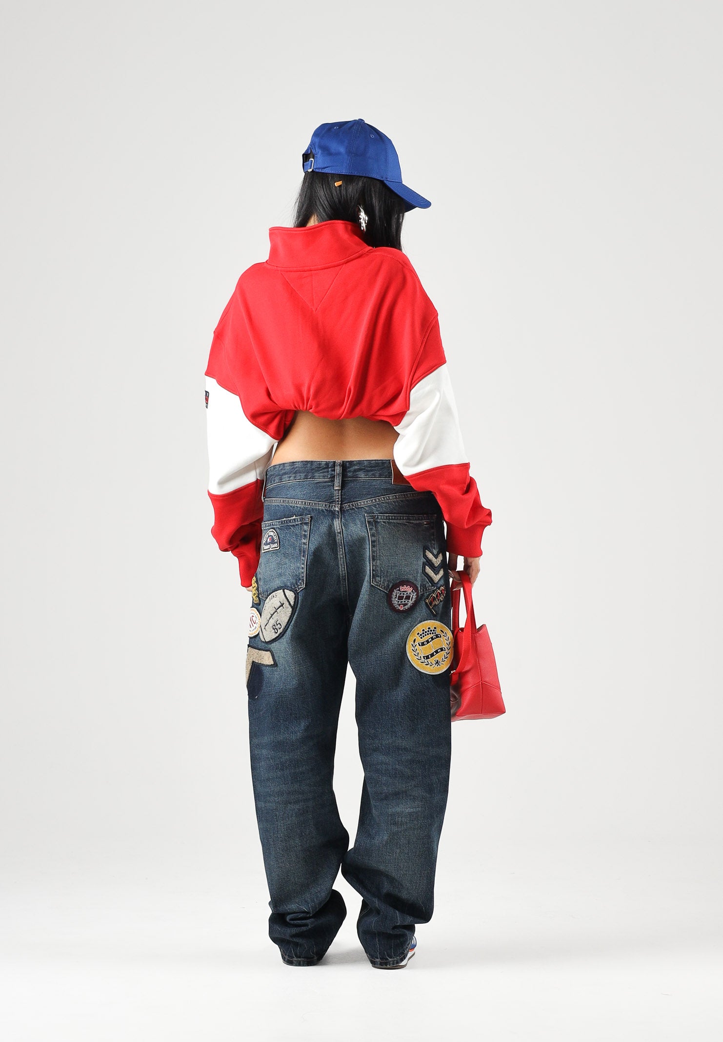 TOMMY JEANS Jeans OTIS STRAIGHT MULTI-LOGO  Denim Dark blu scuro per uomo e donna DM0DM23460 1BK TOMMY JEANS 