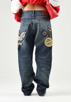 TOMMY JEANS Jeans OTIS STRAIGHT MULTI-LOGO  Denim Dark blu scuro per uomo e donna DM0DM23460 1BK TOMMY JEANS 