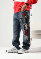 TOMMY JEANS Jeans OTIS STRAIGHT MULTI-LOGO  Denim Dark blu scuro per uomo e donna DM0DM23460 1BK TOMMY JEANS 