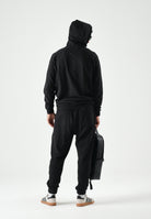 TOMMY JEANS Pantaloni da tuta TJM REGULAR nero da uomo con logo firma a contrasto.<BR/> DM0DM23903 BDS TOMMY JEANS 