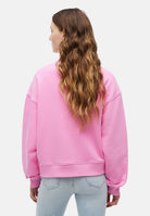 TOMMY JEANS Felpa squadrata con distintivo Tommy Pink Daisy rosa, donna. DW0DW17325 TOU TOMMY JEANS 