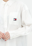 TOMMY JEANS Camicia a manica lunga bianca da donna dal taglio over DW0DW19357 YBL TOMMY JEANS 