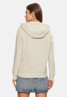TOMMY HILFIGER felpa con cappuccio Hoodie regular fit ecru beige, donna. DW0DW19729 AB9 TOMMY JEANS 