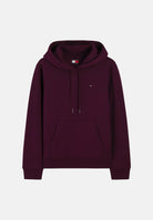 TOMMY JEANS Felpa con cappuccio bordeaux da donna rifinita da logo DW0DW19958 V11 TOMMY JEANS 