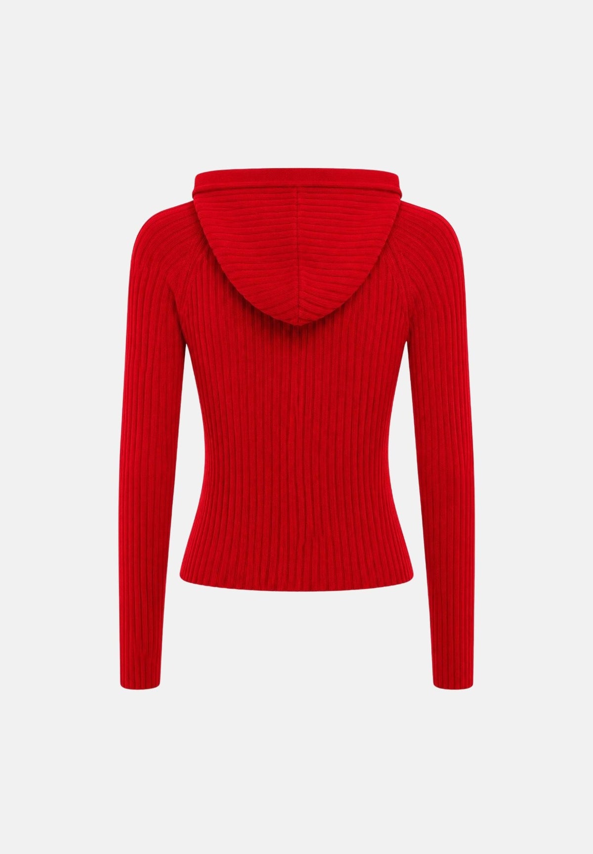 TOMMY JEANS Cardigan AMARYLLI con zip ribbed rosso da donna <BR/> DW0DW20974 XK9 TOMMY JEANS 