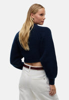TOMMY JEANS Maglione TOMMY BADGE CROP blu scuro da uomo DW0DW22024 C1G TOMMY JEANS 