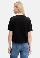 TOMMY JEANS t-shirt Boxy Badge Tee black nero da donna. DW0DW22202 BDS TOMMY JEANS 