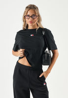 TOMMY JEANS t-shirt Boxy Badge Tee black nero da donna. DW0DW22202 BDS TOMMY JEANS 