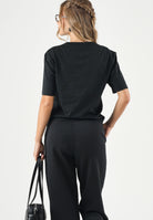 TOMMY JEANS t-shirt Boxy Badge Tee black nero da donna. DW0DW22202 BDS TOMMY JEANS 