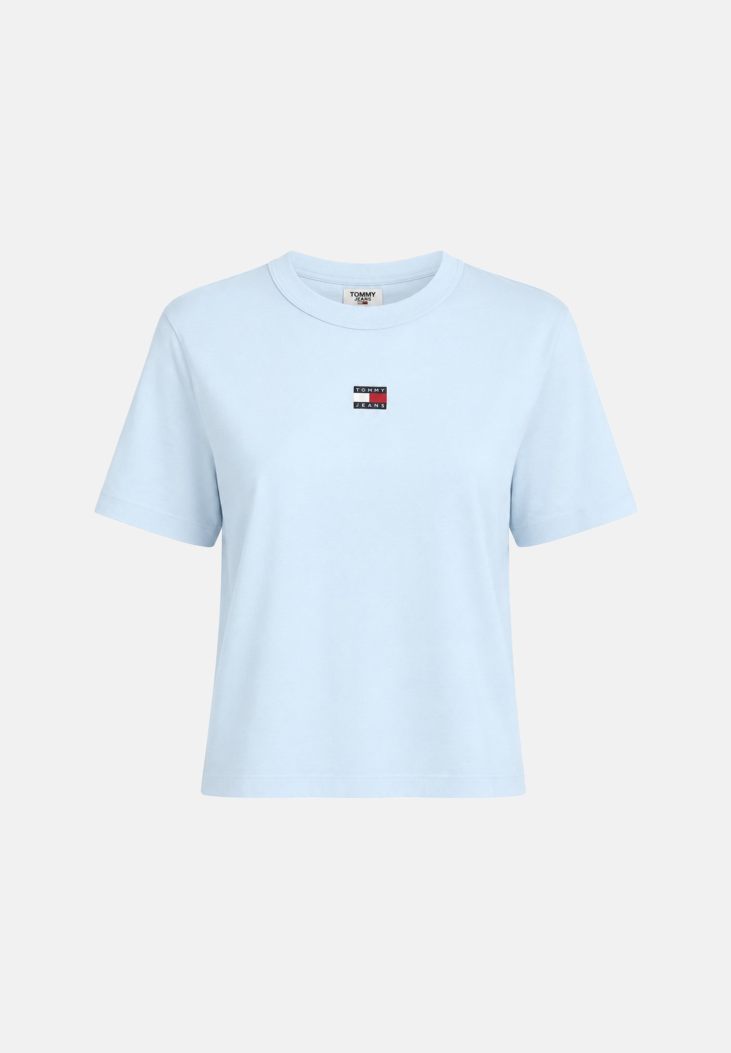 TOMMY JEANS t-shirt Tommy Badge Boxy Crew Neck T-Shirt celeste azzurro da  donna. DW0DW22202 C1R TOMMY JEANS 