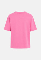 TOMMY JEANS T-shirt BADGE BOXY pink daisy rosa, da donna con bandierina ricamata sul petto<BR/> DW0DW22202 TOU TOMMY JEANS 