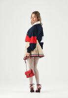 TOMMY JEANS Polo manica lunga  rugby FLAG indigo blu da donna <BR/> DW0DW22827 C1G TOMMY JEANS 