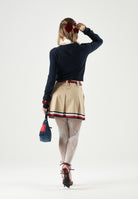TOMMY JEANS pullover girocollo Tommy Flag Dark Night Navy blu navy donna. DW0DW22930 C1G TOMMY JEANS 