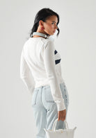 TOMMY JEANS Maglia girocollo JUMPER ANCIENT  bianco/panna donna. DW0DW22930 YBH TOMMY JEANS 