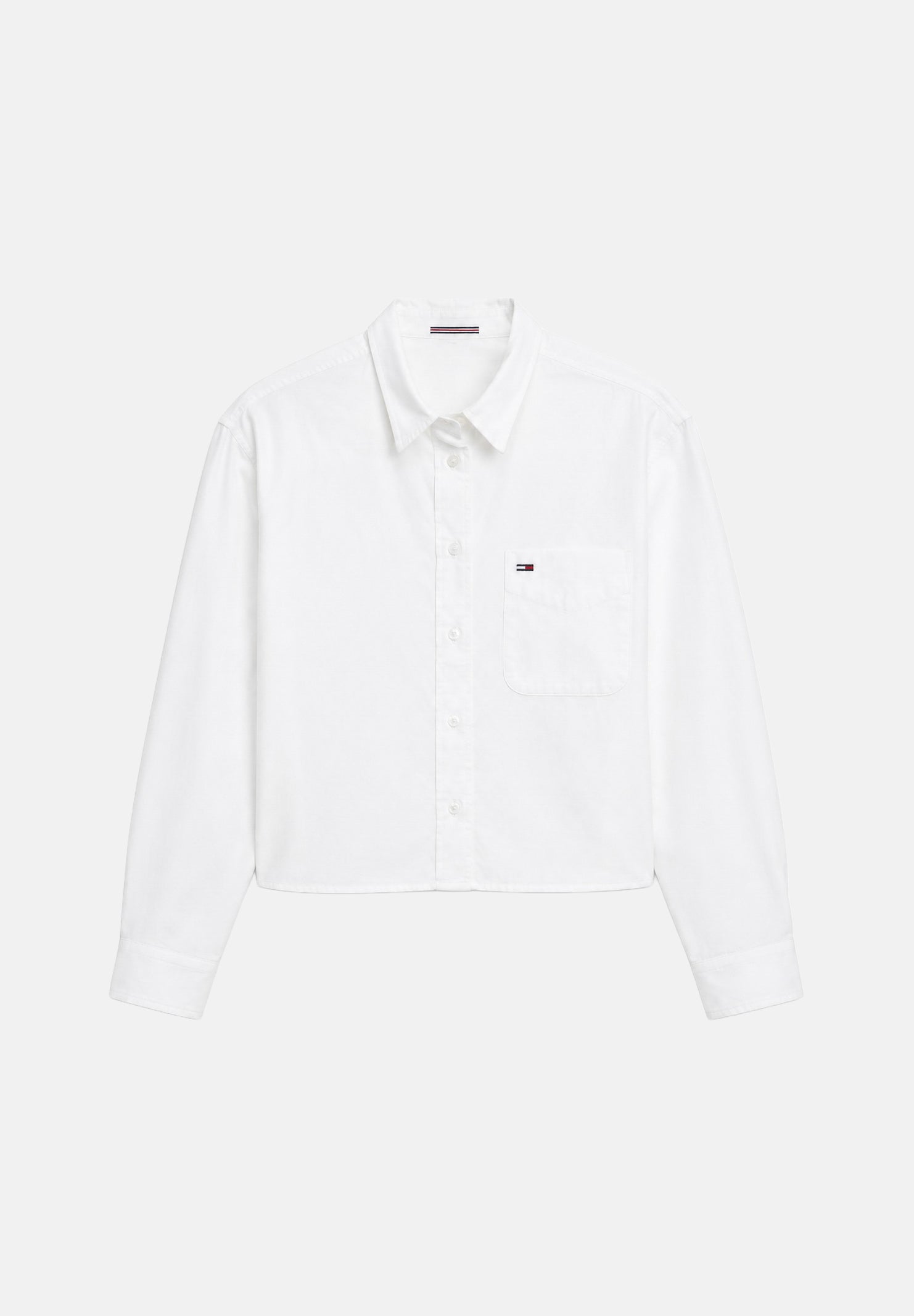 TOMMY JEANS camicia cropped TJW Rlx Crop Shirt Ecru bianco donna. DW0DW22943 YBL TOMMY JEANS 