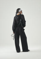 TOMMY JEANS Pantaloni da tuta TJW Wide Leg nero da donna DW0DW22951 BDS TOMMY JEANS 