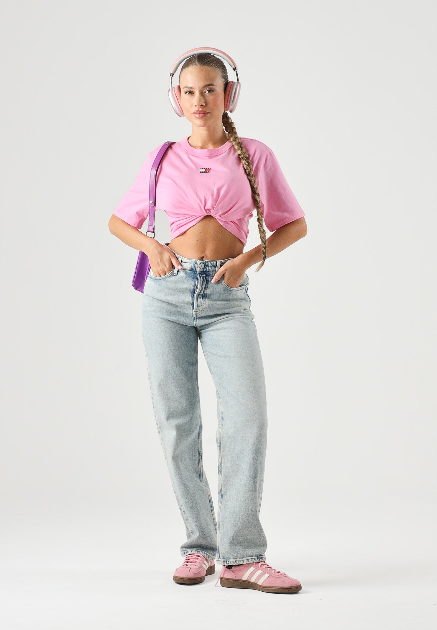 TOMMY JEANS Jeans Vintage High Rise Slim Straight Jeans Denim Light denim chiaro donna. DW0DW23035 1AB TOMMY JEANS 