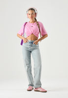 TOMMY JEANS Jeans Vintage High Rise Slim Straight Jeans Denim Light denim chiaro donna. DW0DW23035 1AB TOMMY JEANS 