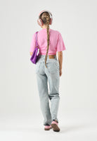 TOMMY JEANS Jeans Vintage High Rise Slim Straight Jeans Denim Light denim chiaro donna. DW0DW23035 1AB TOMMY JEANS 
