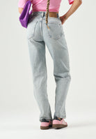 TOMMY JEANS Jeans Vintage High Rise Slim Straight Jeans Denim Light denim chiaro donna. DW0DW23035 1AB TOMMY JEANS 