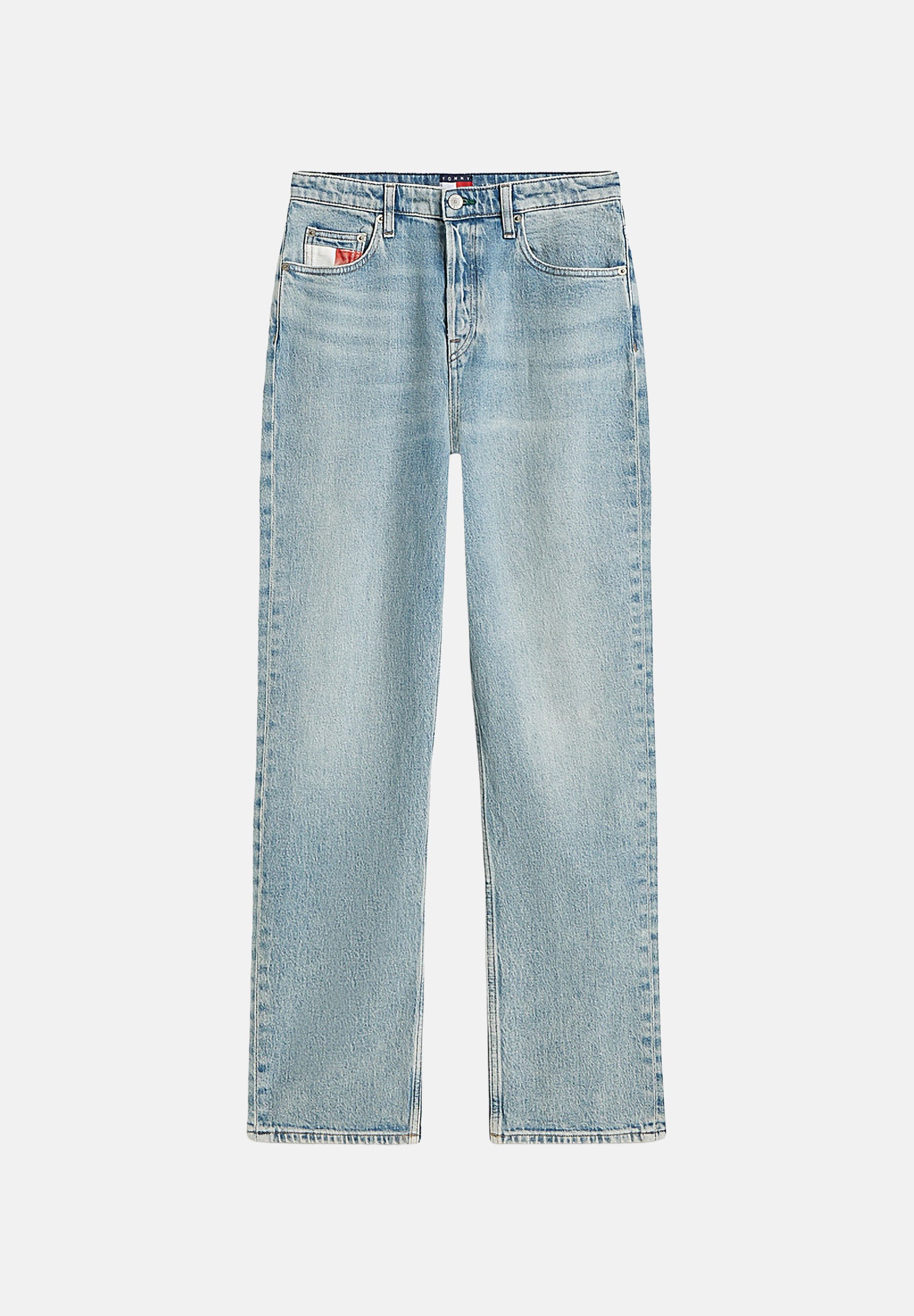 TOMMY JEANS Jeans Vintage High Rise Slim Straight Jeans Denim Light denim chiaro donna. DW0DW23035 1AB TOMMY JEANS 