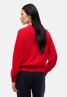 TOMMY JEANS Maglione girocollo FLAG CREW NECK JUMPER red rubino rosso da donna DW0DW23450 XMD TOMMY JEANS 