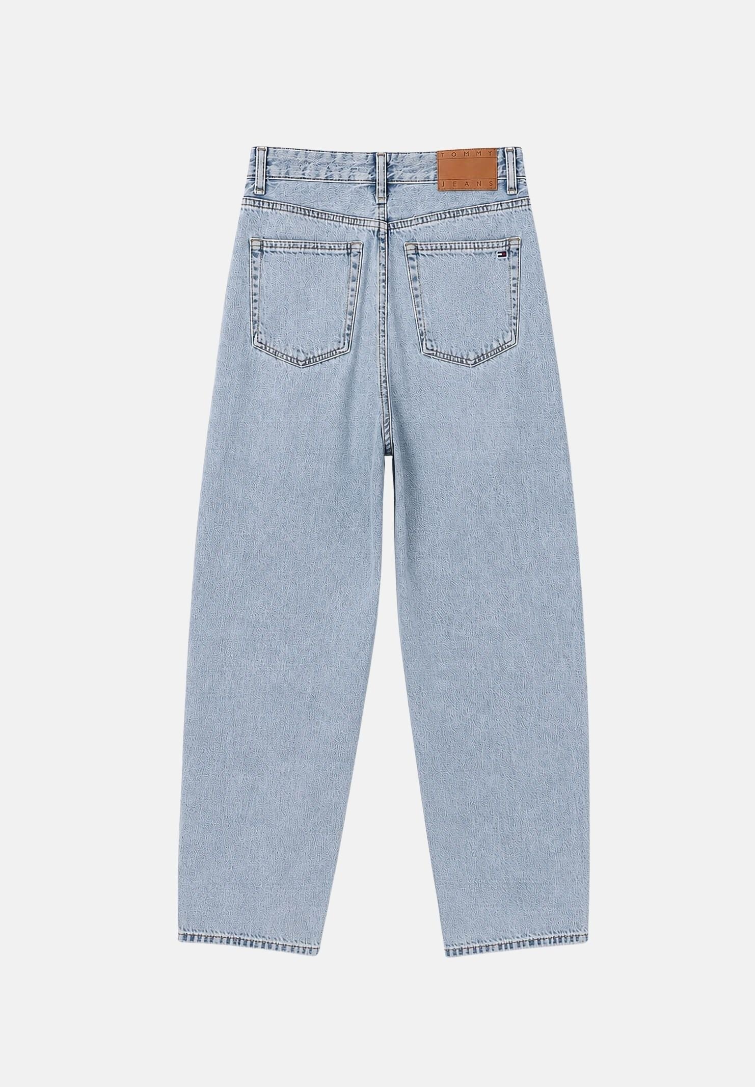 TOMMY JEANS  Jeans mom fit in denim azzurro chiaro da donna <BR/> DW0DW23467 1AB TOMMY JEANS 
