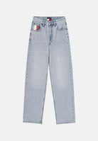 TOMMY JEANS  Jeans mom fit in denim azzurro chiaro da donna <BR/> DW0DW23467 1AB TOMMY JEANS 