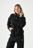 TOMMY JEANS Felpa con cappuccio black nero, colore basico nero, DW0DW23485 BDS TOMMY JEANS 