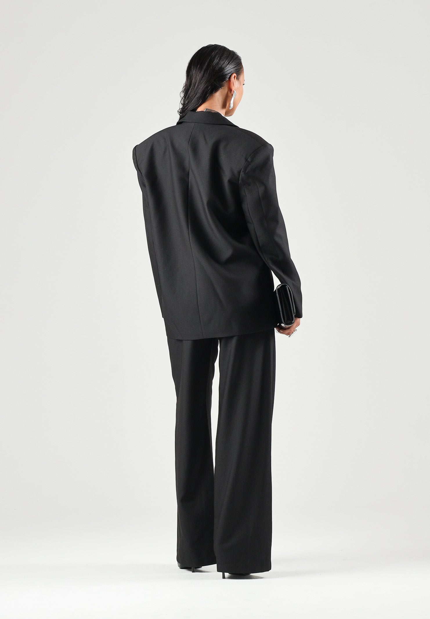 TWENTY FOURHAITCH Giacca- blazer doppiopetto nero da donna con revers in raso coordinati A0203NER62A . TWENTY FOURHAITCH 