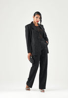 TWENTY FOURHAITCH Giacca- Blazer nera da donna con applicazioni luminose A0204NER62A . TWENTY FOURHAITCH 