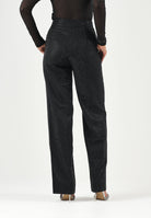 TWENTY FOURHAITCH Pantaloni eleganti neri da donna con applicazioni strass A0312NER62A . TWENTY FOURHAITCH 