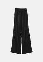 TWENTY FOURHAITCH Pantaloni palazzo neri da donna con vita elasticizzata e tessuto fluido A200NER 62A . TWENTY FOURHAITCH 