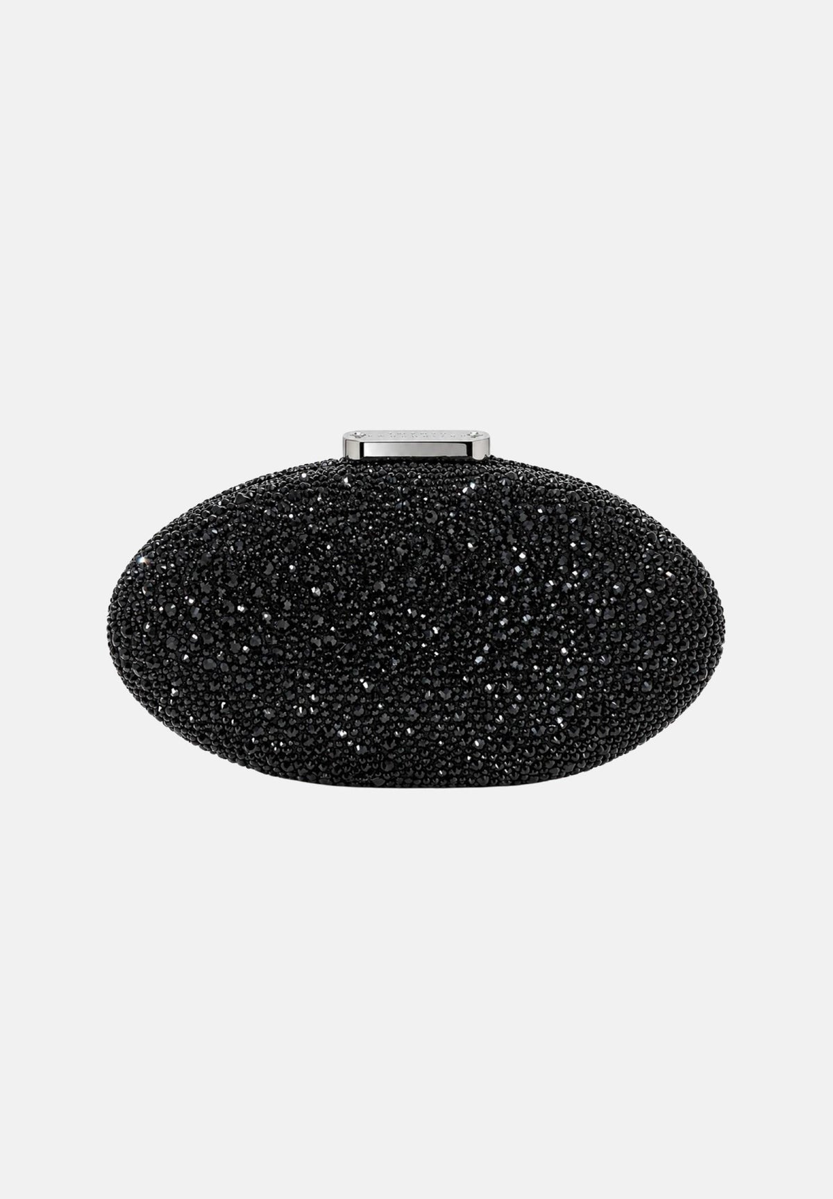 TWENTY FOURHAITCH Pochette a mano nera per donna con elegante finitura tempestata di brillantini e chiusura rigida superiore. BAG06062A . TWENTY FOURHAITCH 