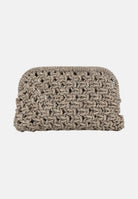 TWENTY FOURHAITCH Pochette argento per donna con lavorazione intrecciata e chiusura a scatto. BAG06162A . TWENTY FOURHAITCH 