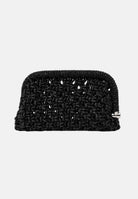 TWENTY FOURHAITCH Pochette nera per donna con lavorazione intrecciata e chiusura a scatto BAG06162N . TWENTY FOURHAITCH 