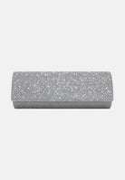 TWENTY FOURHAITCH Pochette a mano argento per donna con superficie glitterata e chiusura a scatto. L4707-1F62A . TWENTY FOURHAITCH 