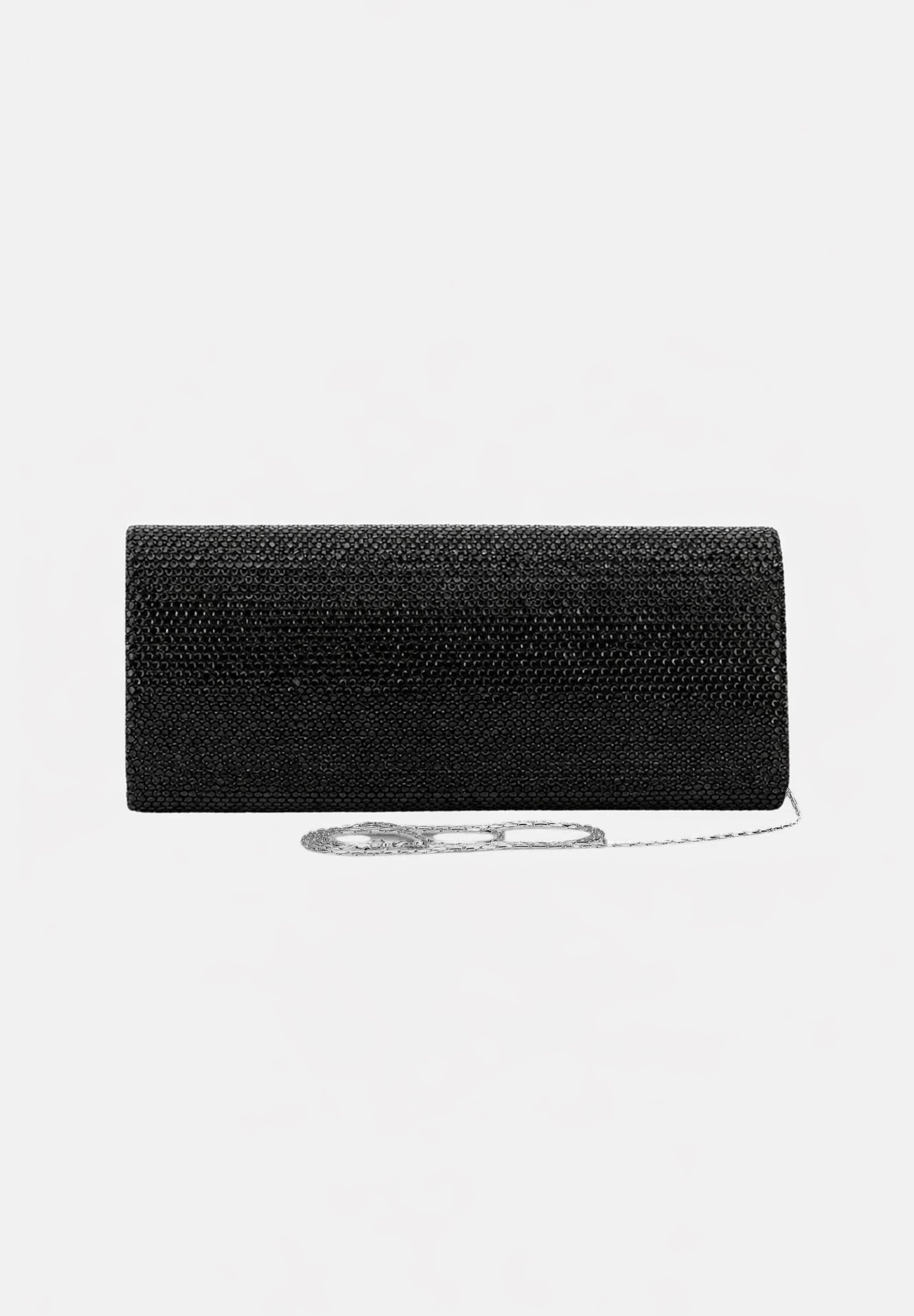TWENTY FOURHAITCH Pochette nera da donna con strass L47071F62P NE TWENTY FOURHAITCH 