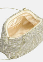 TWENTY FOURHAITCH Pochette Petra oro da donna realizzata in maglia strass LB1009362P OR TWENTY FOURHAITCH 