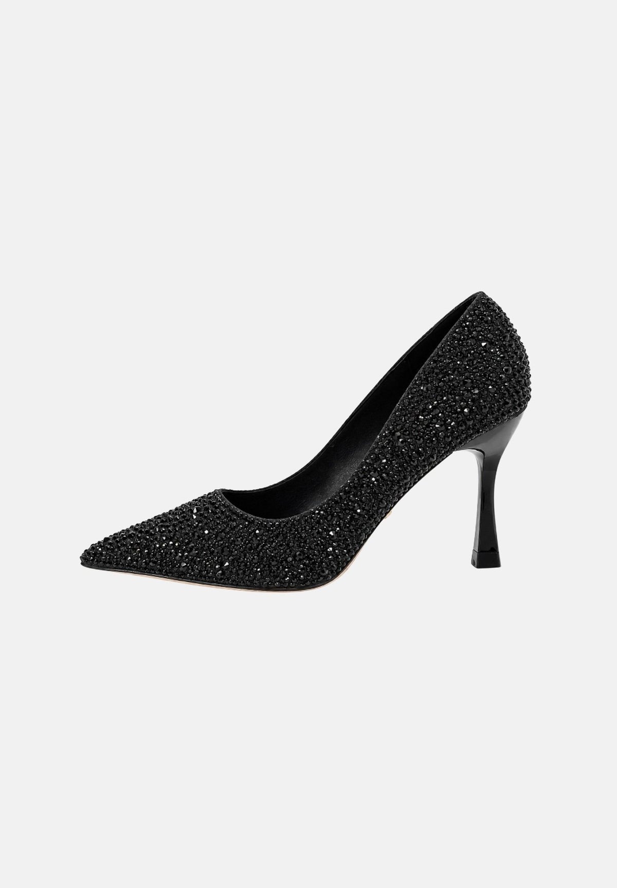 TWENTY FOURHAITCH Décolleté nero per donna con elegante finitura tempestata di brillantini e tacco sottile slanciato. S0224NER62A . TWENTY FOURHAITCH 
