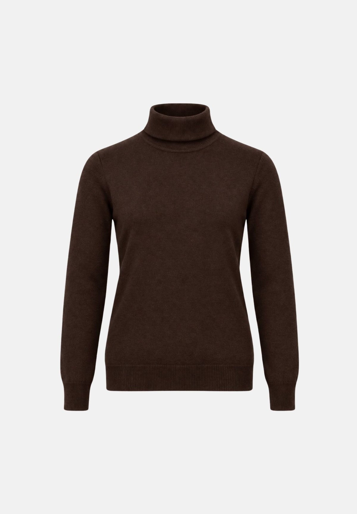VICOLO Maglia dolcevita Moro marrone scuro da donna, con collo alto, maniche lunghe e bordi a costine.<BR/> 2AC2051 ACU68 VICOLO 