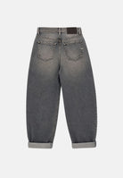 VICOLO Jeans LAILA grigio per donna con risvolto al fondo e dettagli used. DAC5013 ADEGR VICOLO 