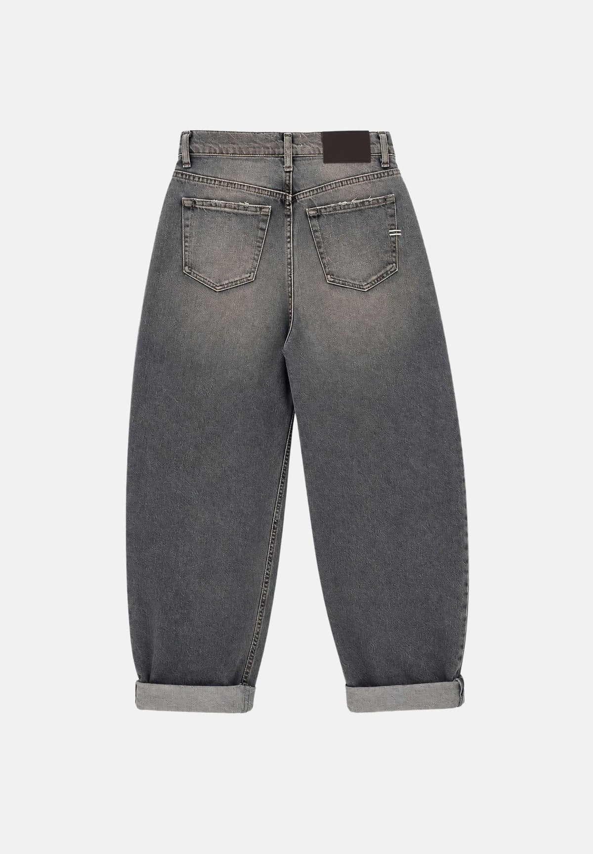 VICOLO Jeans LAILA grigio per donna con risvolto al fondo e dettagli used. DAC5013 ADEGR VICOLO 