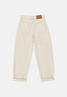 VICOLO Jeans LAILA burro per donna con vita media e risvolto sul fondo. DAC5032 ACU03 VICOLO 