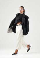 VICOLO Jeans LAILA burro per donna con vita media e risvolto sul fondo. DAC5032 ACU03 VICOLO 