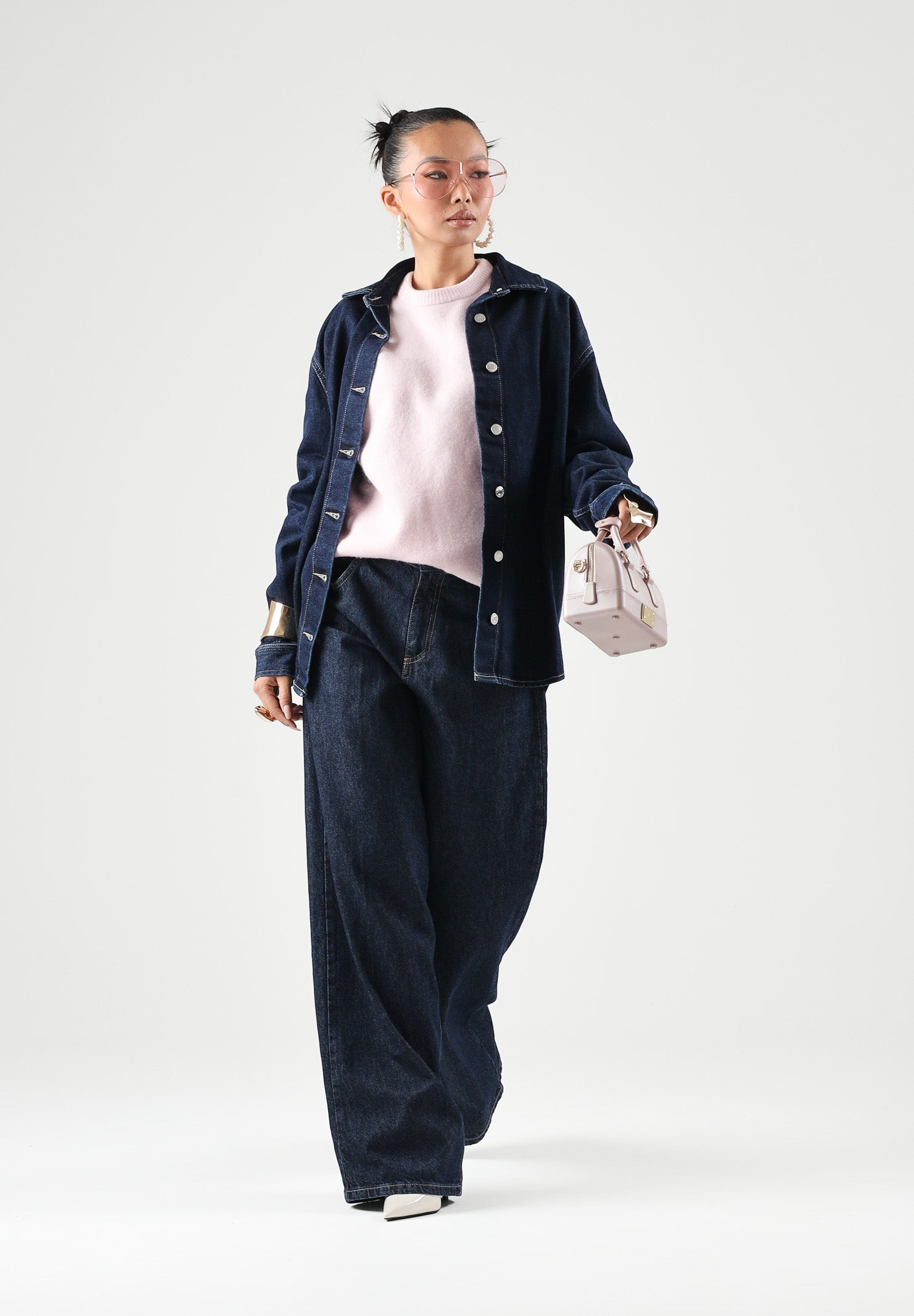 VICOLO Jeans MIA denim blu scuro da donna DAC5057 ADERI VICOLO 