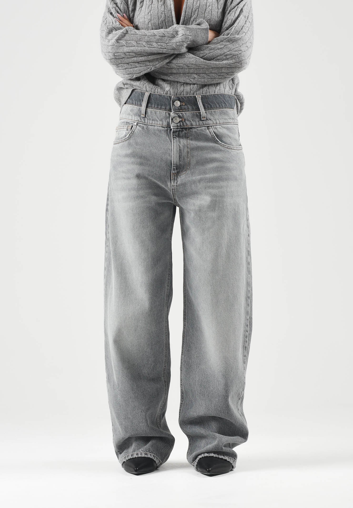 VICOLO Jeans SOFIA denim grigio da donna DAC5124 ADEGR VICOLO 