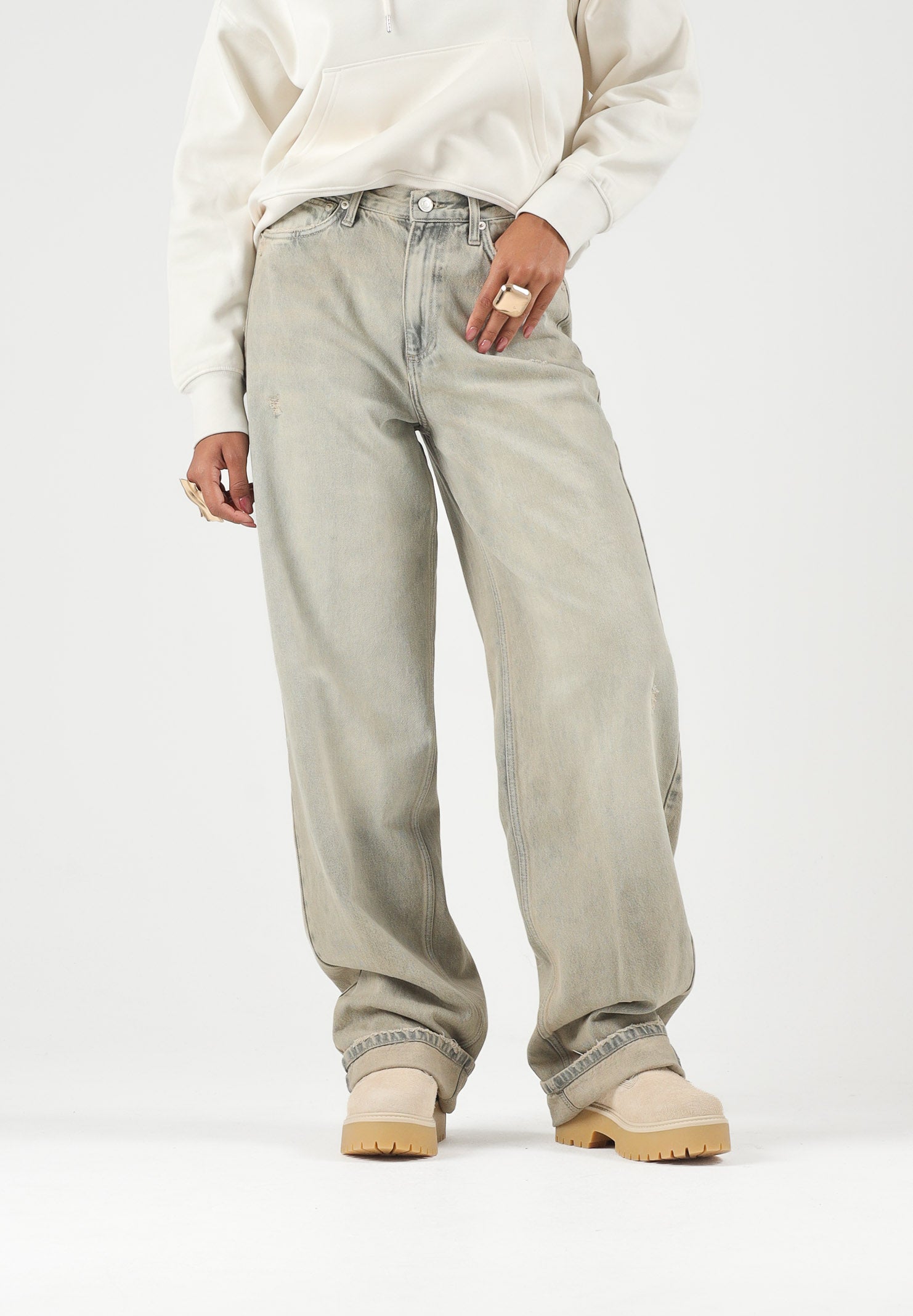 VICOLO Jeans XENOBIA denim sabbiato da donna DAC5166 ADECH VICOLO 