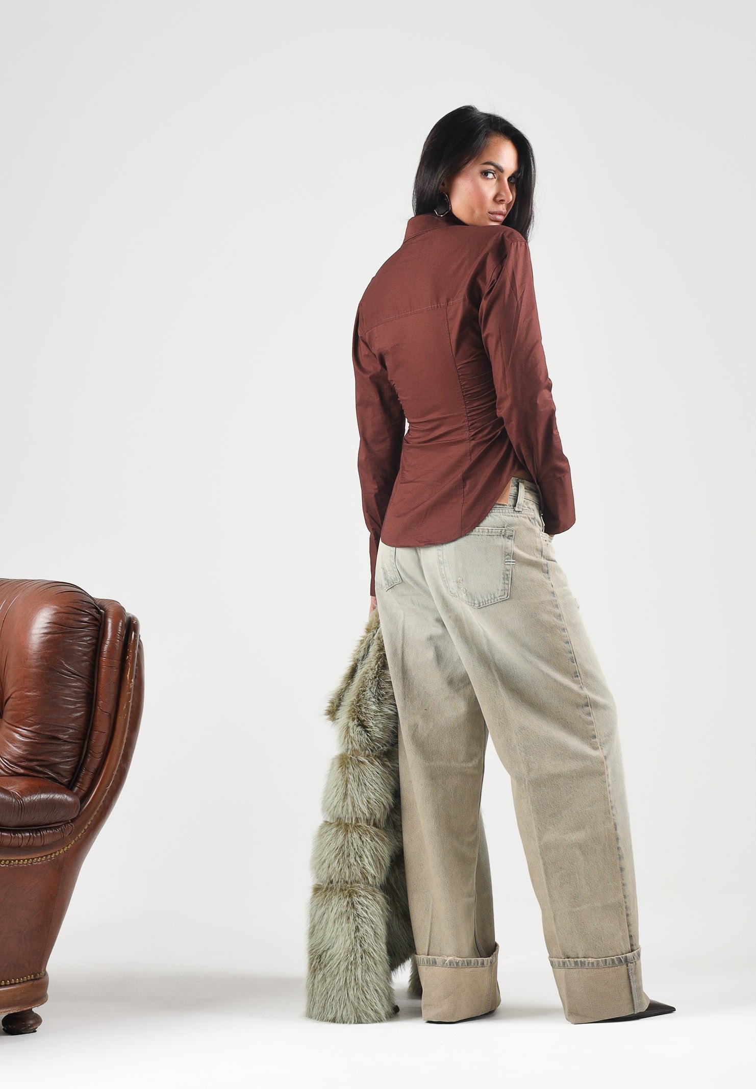 VICOLO Jeans XENOBIA denim sabbiato da donna DAC5166 ADECH VICOLO 